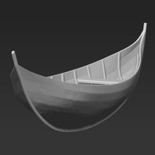 elven boat lord rings print ready 3d model here printing lothlorien zip file contains obj stl current scale 427 x 515 200 mm but you free change itif have any questions please don't hesitate contact me respond asap encourage check my other models 3d print model - Mito3D