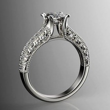 Engagement Ring 0064 drucken bereit 3d Modell 3djewelrysquad 3d print model - Mito3D