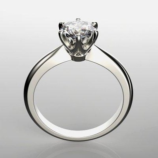 engagement ring set 0068 - 3d print model 3djewelrysquad 3d print model - Mito3D