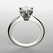 Engagement Ring einstellen 0068 drucken bereit 3d Modell 3djewelrysquad 3d print model - Mito3D