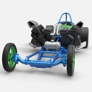 engine 6 wheeled dragster 1 25 cosplayitemsrock 3d print model - Mito3D