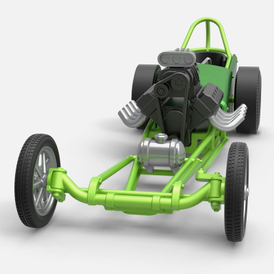 motore dragster v8 1 25 cosplayitemsrock 3D print model - Mito3D