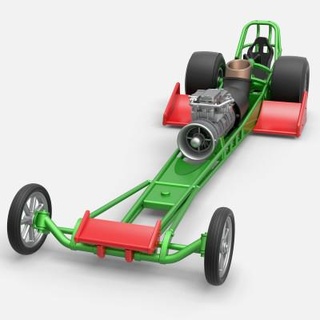 motore Jet dragster 1 25 cosplayitemsrock 3d print model - Mito3D