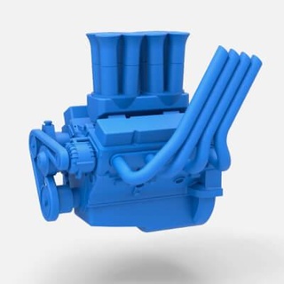 motor v8 1 25 3d Yazdır model Cosplayitemsrock 3d print model - Mito3D