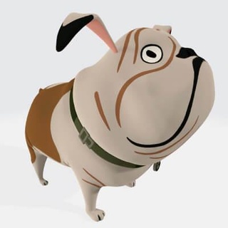 Englisch Bulldogge Tiere 3d drucken Modell Morgengrauen 3d print model - Mito3D
