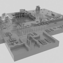 efeso antico città celesus biblioteca Stampa pronto 3d modello 3d print model - Mito3D