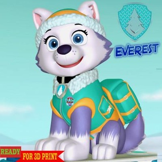 Everest pata patrulla bon Arte 3d print model - Mito3D