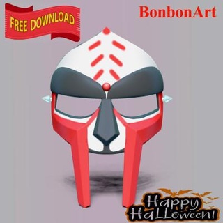 face mask - halloween free print ready 3d model bon art 3d print model - Mito3D