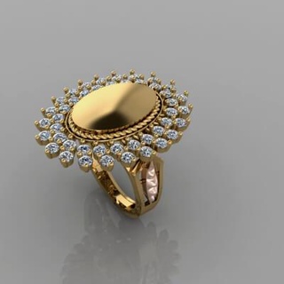 fasion anillo joyería 3d impresión modelo gopal hombre 3d print model - Mito3D