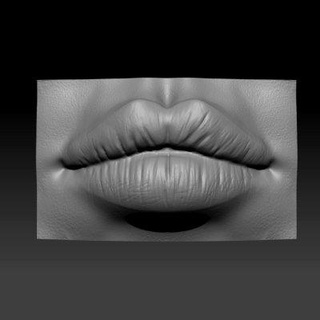femelle lèvres bonne heure dure 3d print model - Mito3D