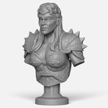 female warrior statue - print ready 3d model cghub 3d print model - Mito3D