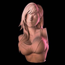final fantasy 7 tifa lockhart bust print ready 3d model 3d print model - Mito3D