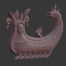 fish snake goddess nature mother earth - print ready 3d model gurhansukuroglu 3d print model - Mito3D