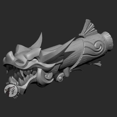 arêtes poisson jinx pétard peau ligue légendes 3dprintstorestl 3D print model - Mito3D