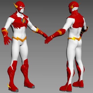 flash full body armor suit - 3d print model 3dprintingdesigner 3d print model - Mito3D