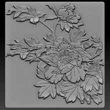 flowers relief - print ready 3d model elitemodelry 3d print model - Mito3D