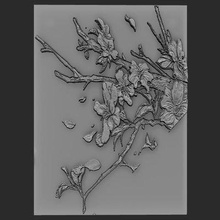 flowers relief - print ready 3d model elitemodelry 3d print model - Mito3D