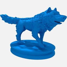 fluffy wolf print ready 3d model taking stroll snowy landsit's composed 3 documents obj stl some promotional imagesthe 1- base2- wolf3- both base wolfdimensions height 90mm 35 inches length 1556 mm 61 width 843 33 3d print model - Mito3D