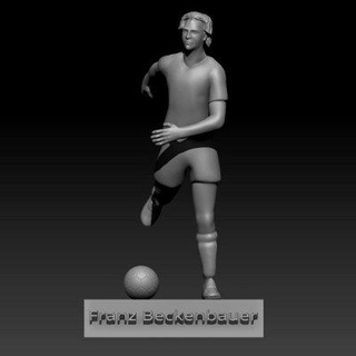 franz Beckenbauer 3d impressão modelo elite 3d print model - Mito3D