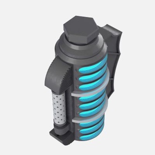 Geler grenade Arkham Chevalier verre 3d print model - Mito3D