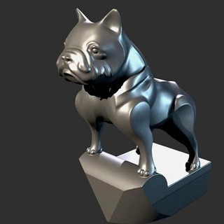 french bulldog figurine reactor7070 3d print model - Mito3D