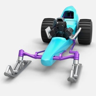 front engine snow dragster 1 25 - 3d print model cosplayitemsrock 3d print model - Mito3D