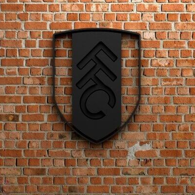 fulham fc logo 3d yazdır model by waelmoussa 3d print model - Mito3D