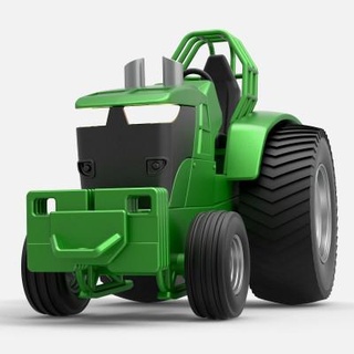 amusement court tirant tracteur John deere 7310r 1 25 cosplayitemsrock 3d print model - Mito3D