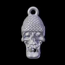 divertido cráneo listo para imprimir en 3d del modelo sin bump no displacefile formatos -stl -obj -fbxsize 15 18 35 mm 3d print model - Mito3D