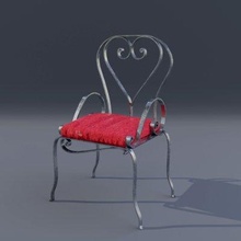 jardin chaise 1 impression prêt 3d modèle 3d print model - Mito3D