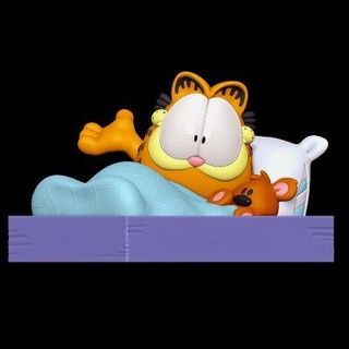 Garfield lit jouets idiots 3d print model - Mito3D