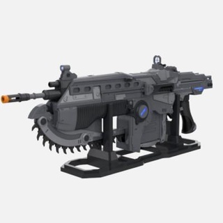 gears war lancer rifle makerlab 3d print model - Mito3D