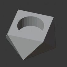 geométrico conformado vela soporte impresión Listo 3d modelo 3d print model - Mito3D