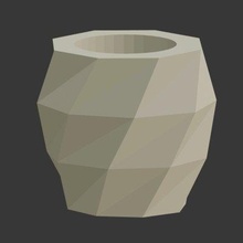 geometrisch gemustert Vase drucken bereit 3d Modell gurhansukuroglu 3d print model - Mito3D