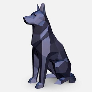 allemand berger lowpoly impression 3d print model - Mito3D