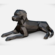 german shorthaired pointer - print ready 3d model lowpoly 3d print model - Mito3D