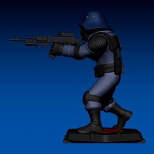 gi joe characters cobra tropper figure print ready 3d model 3d print model - Mito3D