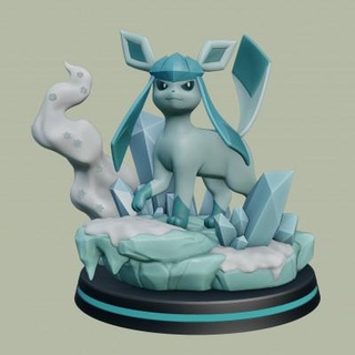 glaceon Pokémon wsonuchiha3d 3d print model - Mito3D