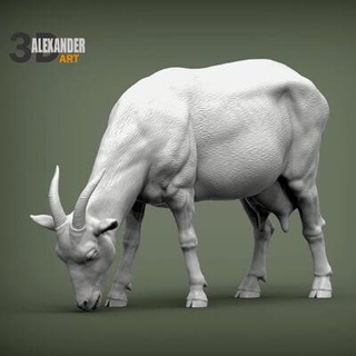 goat eats 3d print model alexander3dart 3d print model - Mito3D