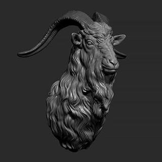 goat head guninnik81 3d print model - Mito3D