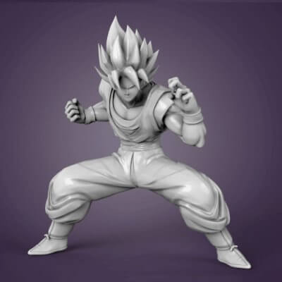 Goku Dragão bola estatueta 3d impressão modelo cheriloyet 3D print model - Mito3D