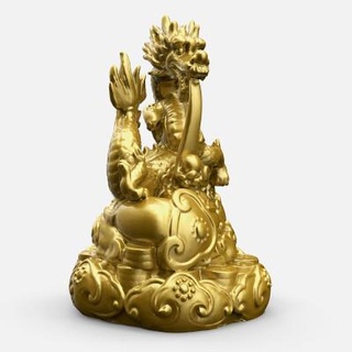 Gold Drachen 3dgonza 3d print model - Mito3D