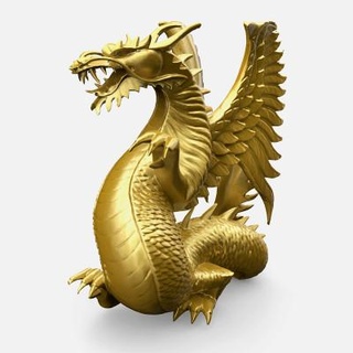 golden dragon 2 3dgonza 3d print model - Mito3D