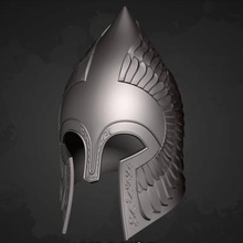 gondor helmet lord rings print ready 3d model 3d print model - Mito3D