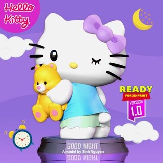 iyi gece Yavru kedi doğmuş Nguyen 3d print model - Mito3D