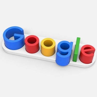 Google Logo   3D Print Details