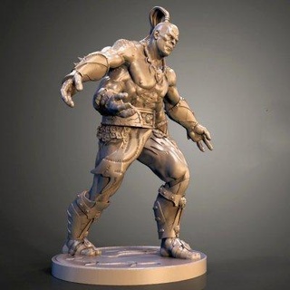 goro estátua 3d impressão modelo cheriloyet 3d print model - Mito3D