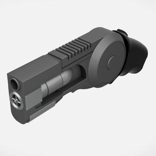 grapnel tabanca Arkham Kent bardak 3d print model - Mito3D