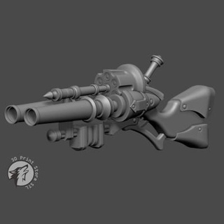 tombe fucile caccia lega leggende fan arte 3dprintstorestl 3d print model - Mito3D