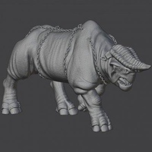 great beast gorgoroth - print ready 3d model kaleb 3d print model - Mito3D